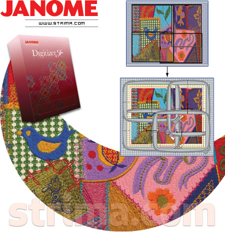 JANOME DIGITIZER JR - это простое в использовании программное