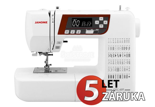 Šicí stroj JANOME 605 QXL + přídavný stůl