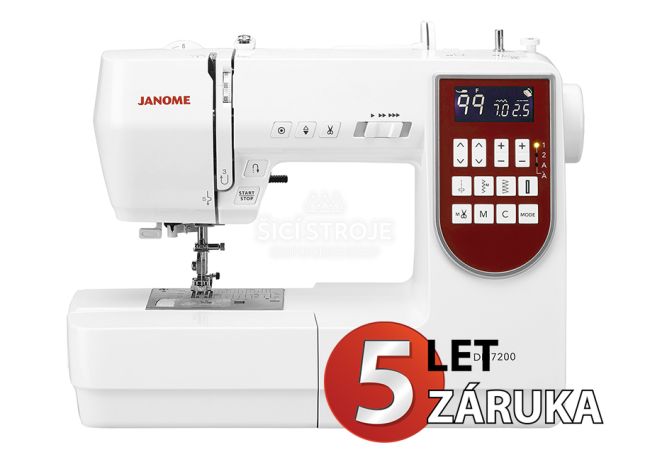 Šicí stroj JANOME DM7200 + přídavný stolek