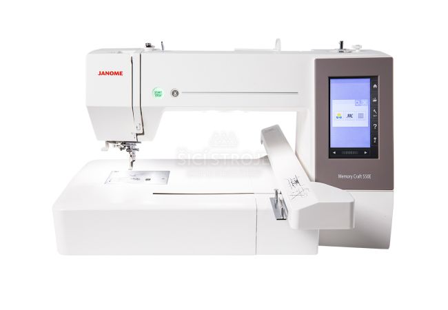 JANOME MEMORY CRAFT 550E vyšívací stroj velikosti XXL
