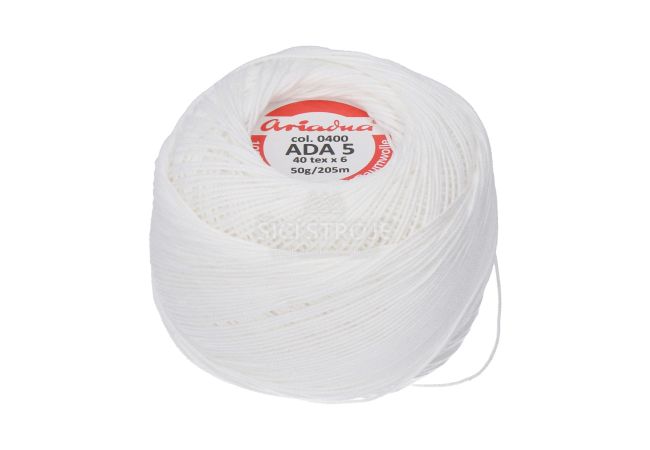 Příze pro frivolitky Ada 5 50 g - 0400