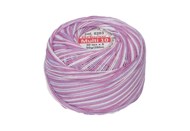 Vícebarevná příze Multi 10 50 g - 0203