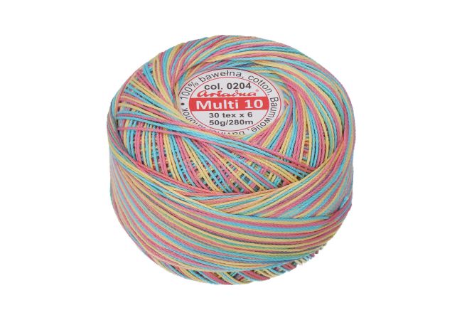 Vícebarevná příze Multi 10 50 g - 0204