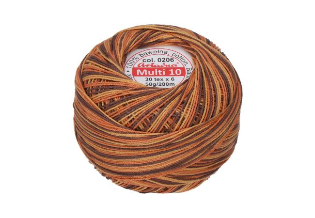 Vícebarevná příze Multi 10 50 g - 0206