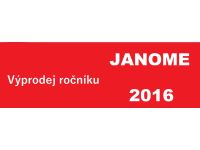 Výprodej ročníku 2016 šicích strojů Janome