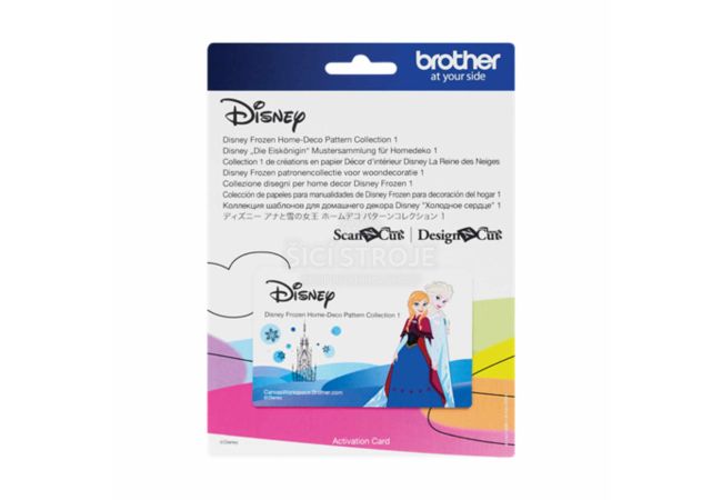 Karta se vzory Disney Frozen pro plotry Brother