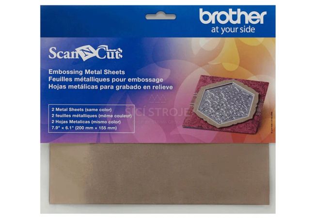 Embos list v bronzové barvě pro plotry Brother ScanNCut