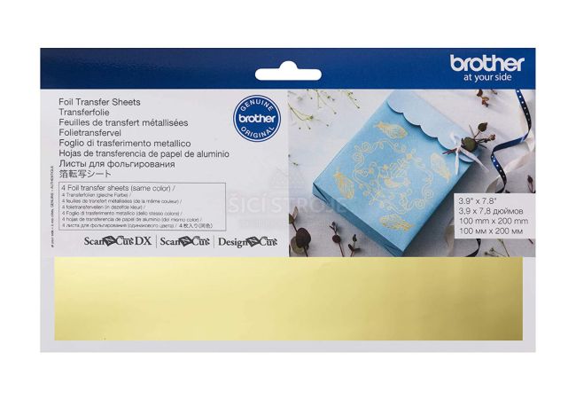 Kovová fólie zlatá pro plotry Brother