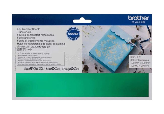Kovová fólie zelená pro plotry Brother