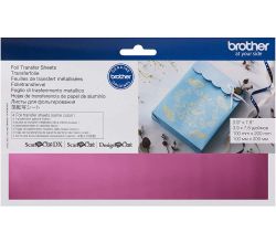 Kovová fólie růžová pro plotry Brother