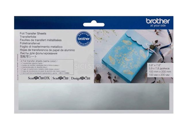 Kovová fólie stříbrná pro plotry Brother