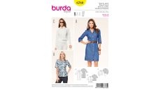 Střih Burda 6760 - Košilové šaty, košile, krátké sako
