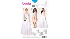 Střih Burda 6776 - Korzetové svatební šaty se spodničkou, plesové šaty