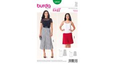 Střih Burda 6818 - Jednoduchá zvonová sukně, dlouhá sukně