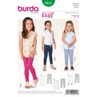 Střih Burda 9415 - Dětské legíny