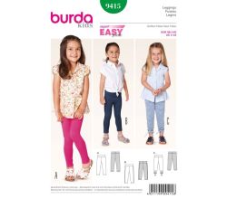 Střih Burda 9415 - Dětské legíny