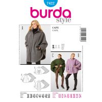 Střih Burda 7422 - Plášť