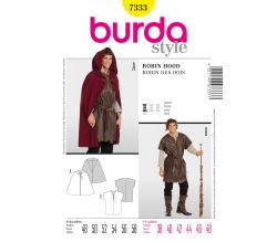 Střih Burda 7333 - Kostým Robin Hood