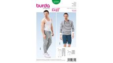 Střih Burda 6719 - Pánské tepláky, šortky, kraťasy