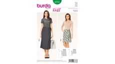 Střih Burda 6733 - Jednoduchá zavinovací sukně