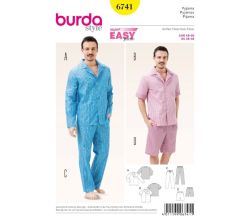 Střih Burda 6741 - Pánské pyžamo