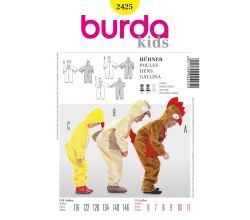 Střih Burda 2425 - Kuřátko, slepička, kohoutek