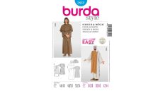 Střih Burda 2822 - Šejk, mnich, kaftan, kutna