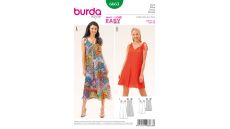 Střih Burda 6663 - Jednoduché letní šaty