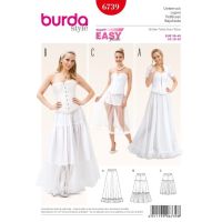 Střih Burda 6739 - Spodnička