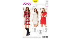 Střih Burda 6609 - Pouzdrové šaty, šaty s kapsami