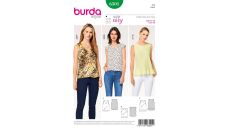 Střih Burda 6501 - Jednoduchý top, tílko