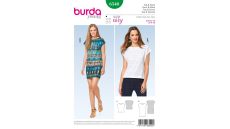 Střih Burda 6540 - Jednoduché tričkové šaty, tričko