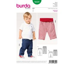 Střih Burda 9359 - Dětské džínové kalhoty, tříčtvrteční kalhoty