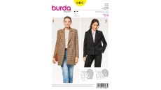 Střih Burda 6463 - Sako, kabátek, oversized