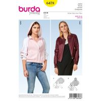 Střih Burda 6478 - Bomber, bunda s kapucí