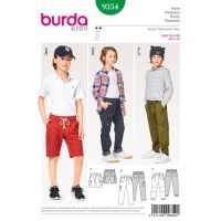 Střih Burda 9354 - Dětské šortky, kalhoty, kapsáče