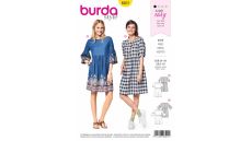 Střih Burda 6401 - Letní šaty, pohodlné šaty, flanelové šaty