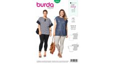 Střih Burda 6445 - Jednoduché tričko pro plnoštíhlé