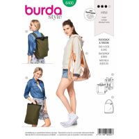 Střih Burda 6400 - Batoh, ruksak, taška na rameno