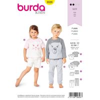 Střih Burda 9326 - Dětské pyžamo