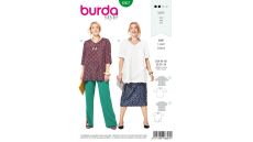 Střih Burda 6307 - Tričko pro plnoštíhlé