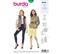 Střih Burda 6337 - Bunda, vesta s kapucí