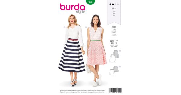 Grateful Connection Ray Střih Burda 6342 - Kolová sukně, kruhová sukně, midi sukně | SiciStroje-shop.cz Grateful Connection Ray Střih Burda 6342 - Kolová sukně, kruhová sukně, midi sukně | SiciStroje-shop.cz