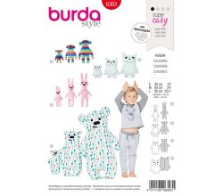 Střih Burda 6303 - Zvířecí polštářky