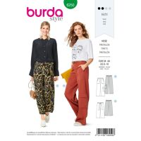 Střih Burda 6250 - Volné kalhoty, kapsáče