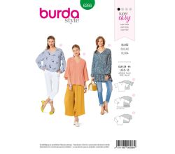Střih Burda 6266 - Jednoduchá halenka