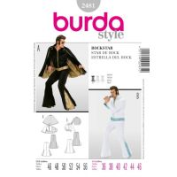Střih Burda 2481 - Elvis, rocknroll, rockstar