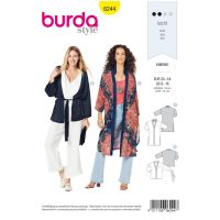 Střih Burda 6244 - Kimono, kardigan