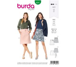 Střih Burda 6241 - Sukně s páskem