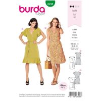 Střih Burda 6238 - Zavinovací šaty